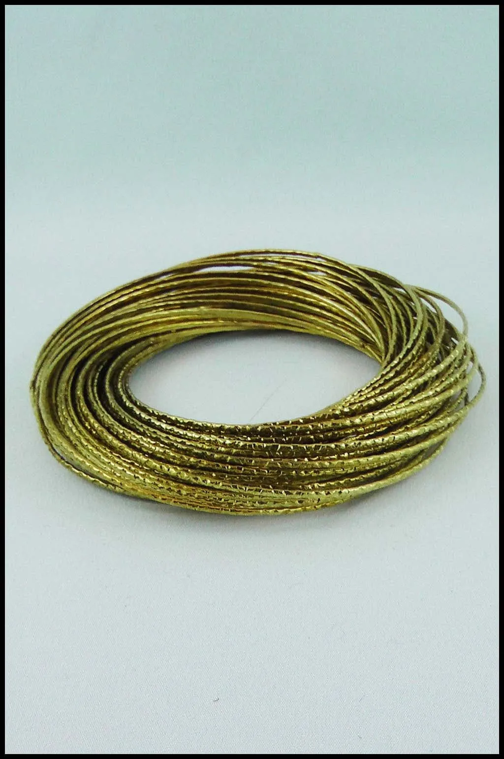 Hammered Metal Multi-bangle Bracelet