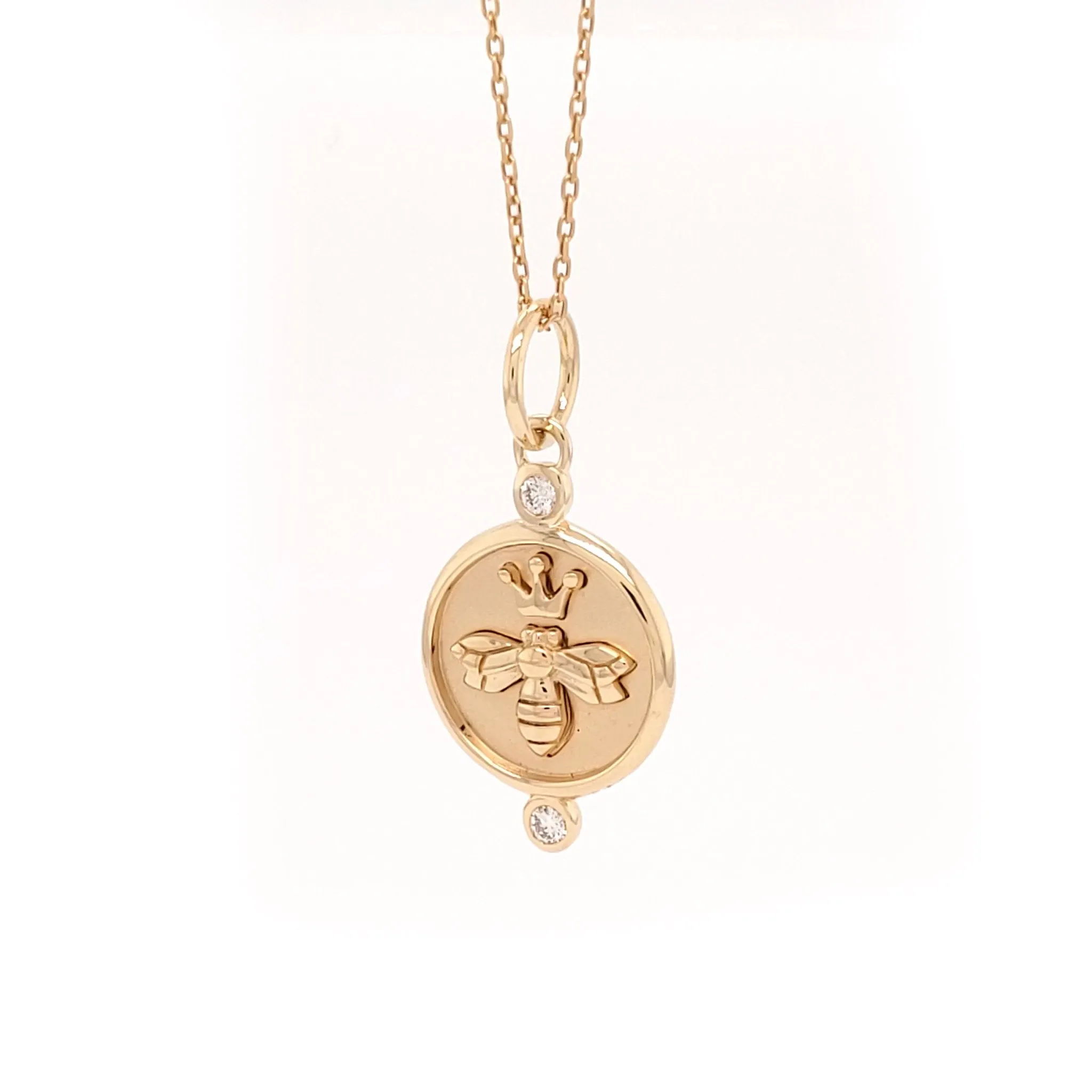 "Queen Bee" Charm with Diamonds