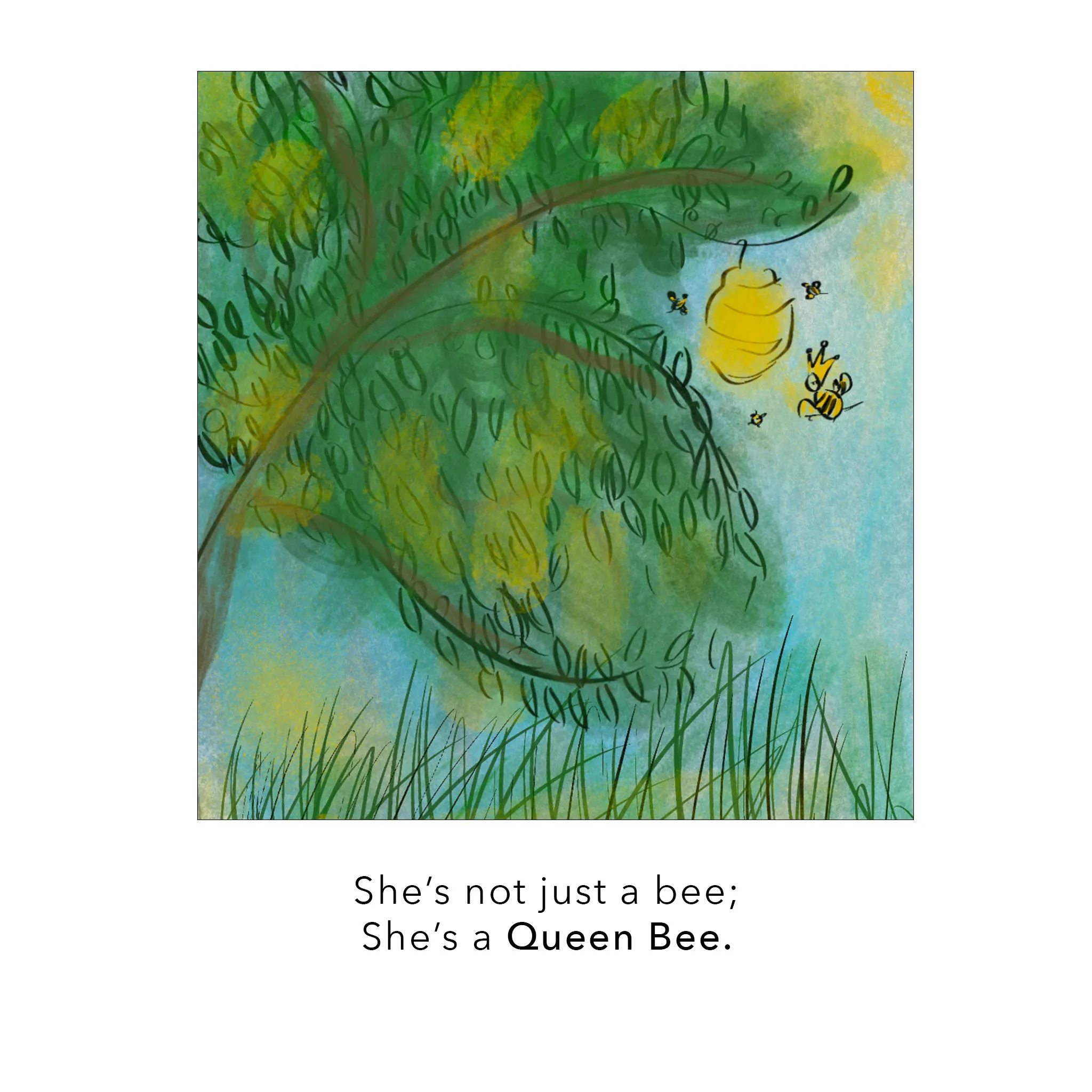 "Queen Bee" Charm with Diamonds