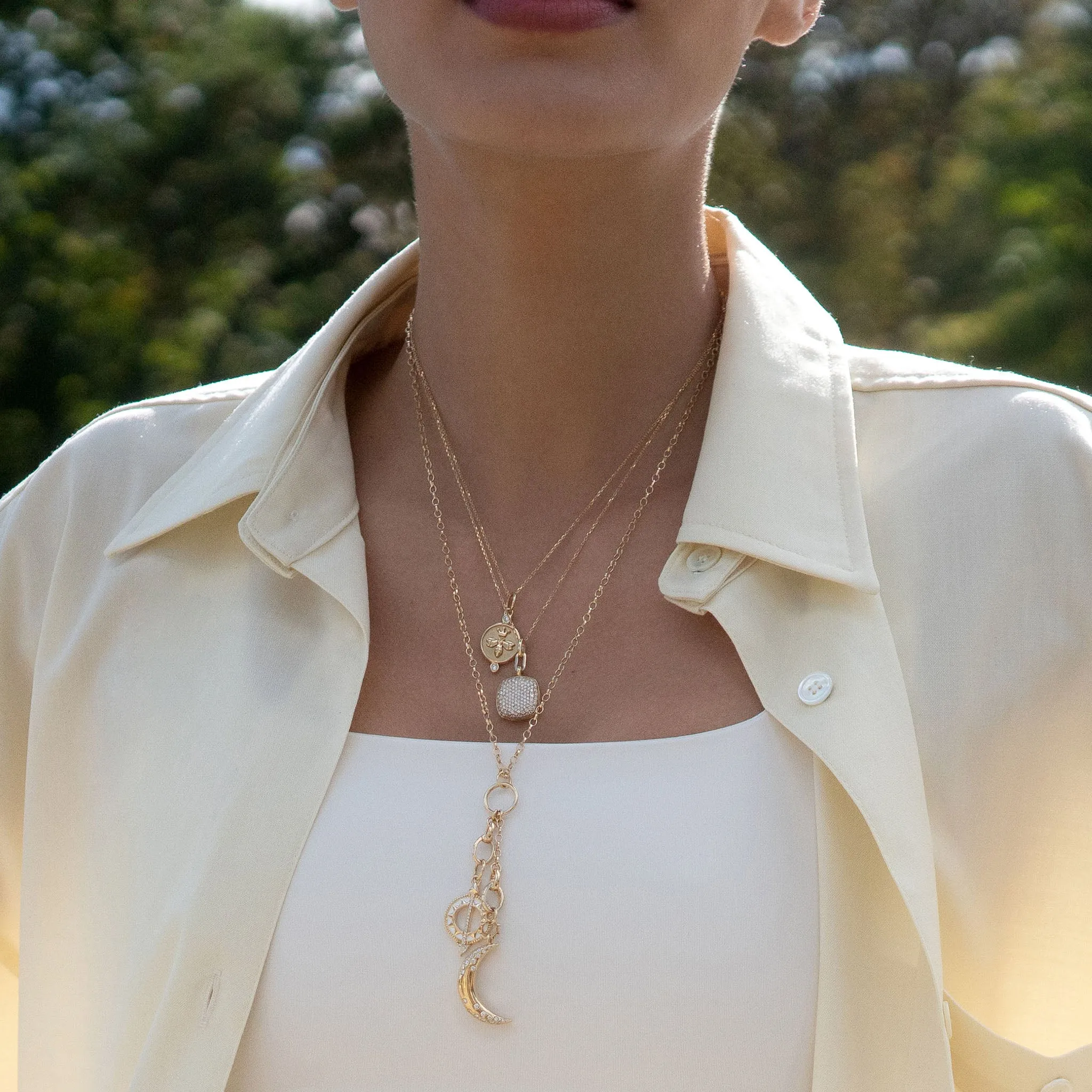 "Queen Bee" Charm with Diamonds