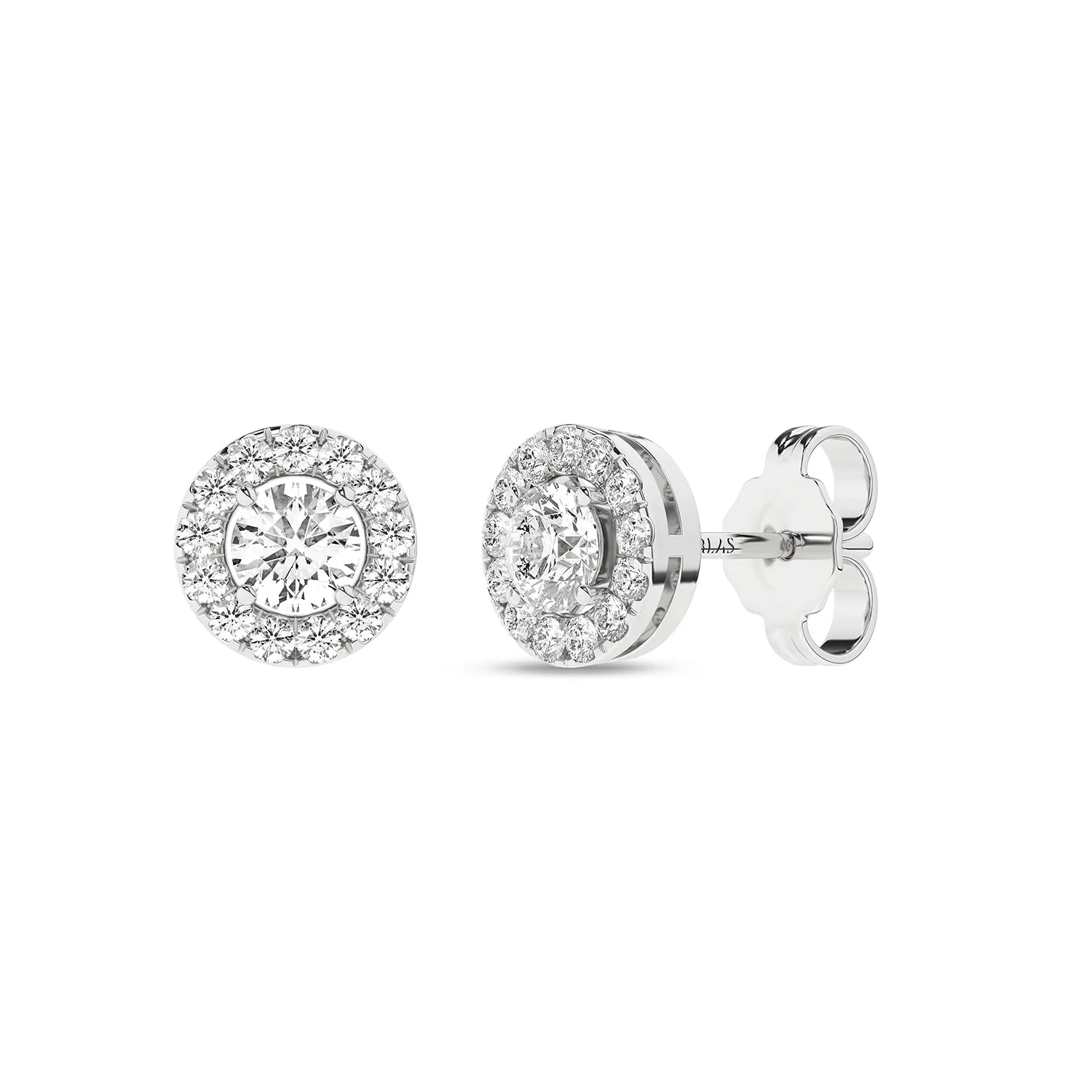 Round Halo Diamond Set (2 Pcs.)
